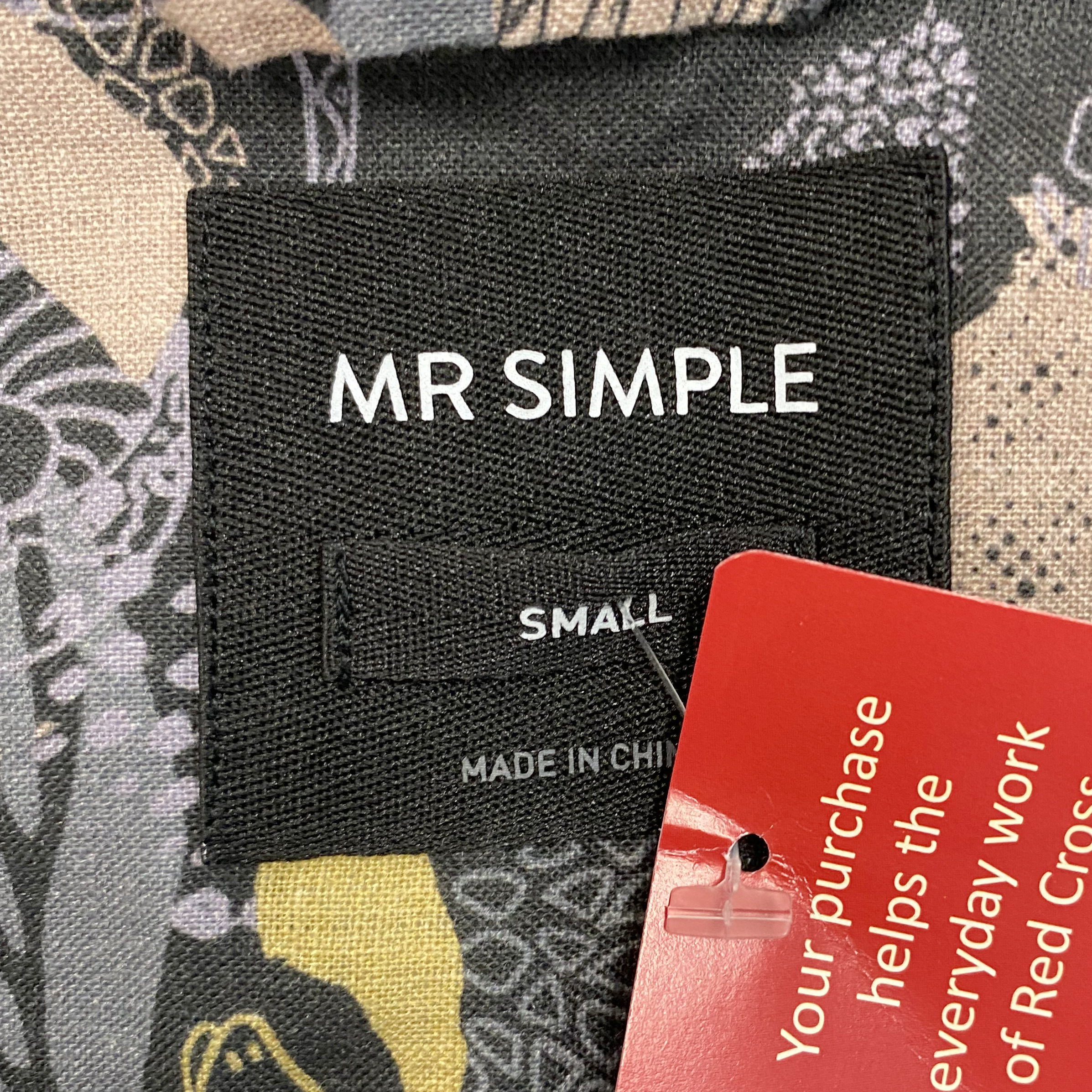 Mr Simple printed short sleeve top