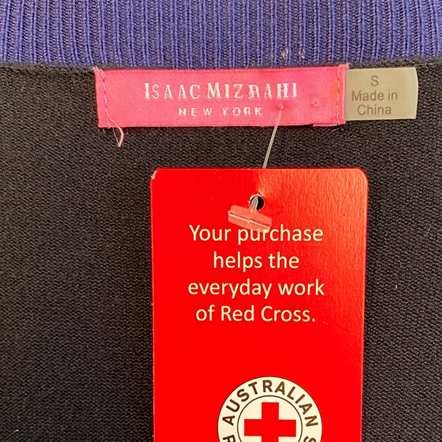 Isaac Mizrahi New York Black/Navy Cardigan