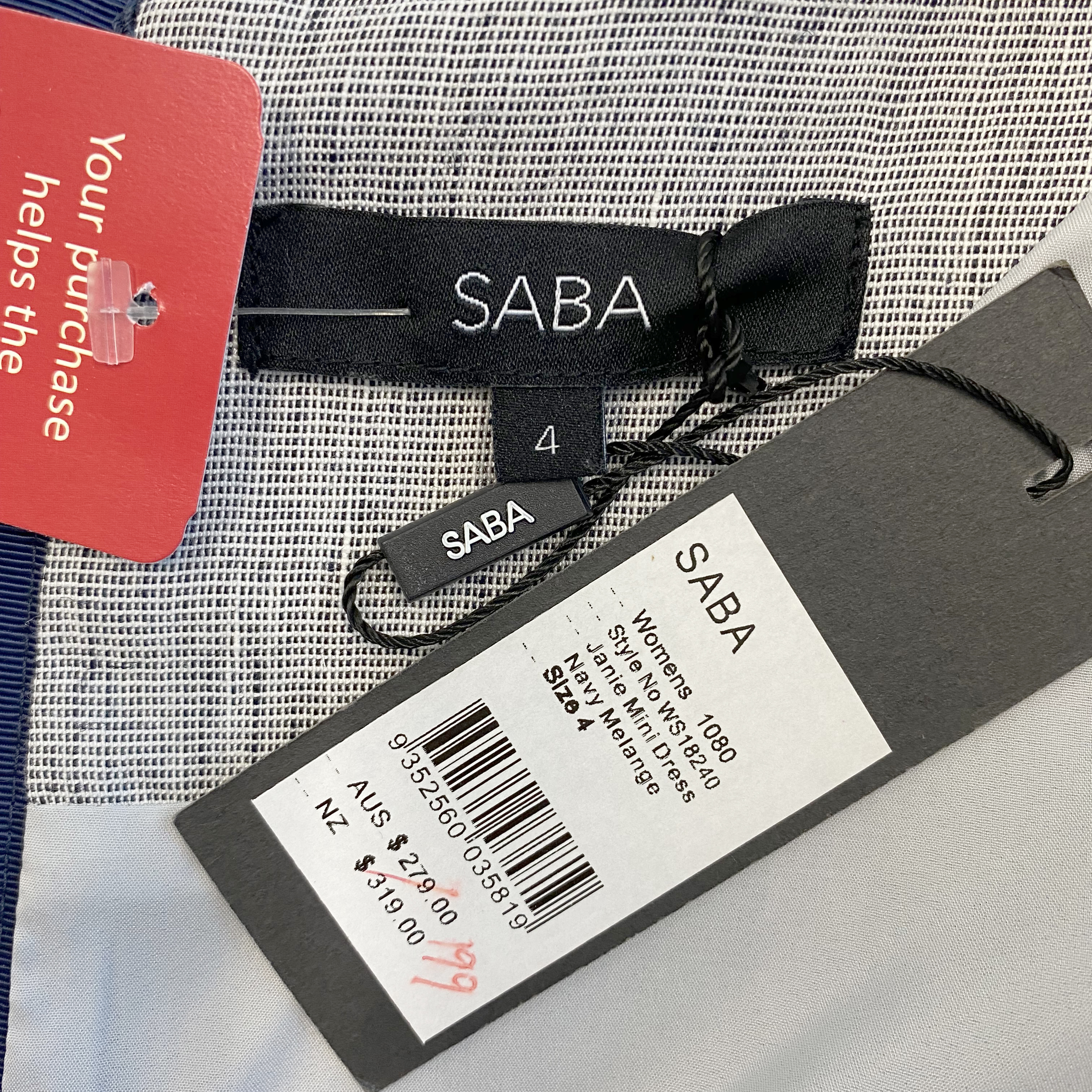 SABA Grey Mini Dress