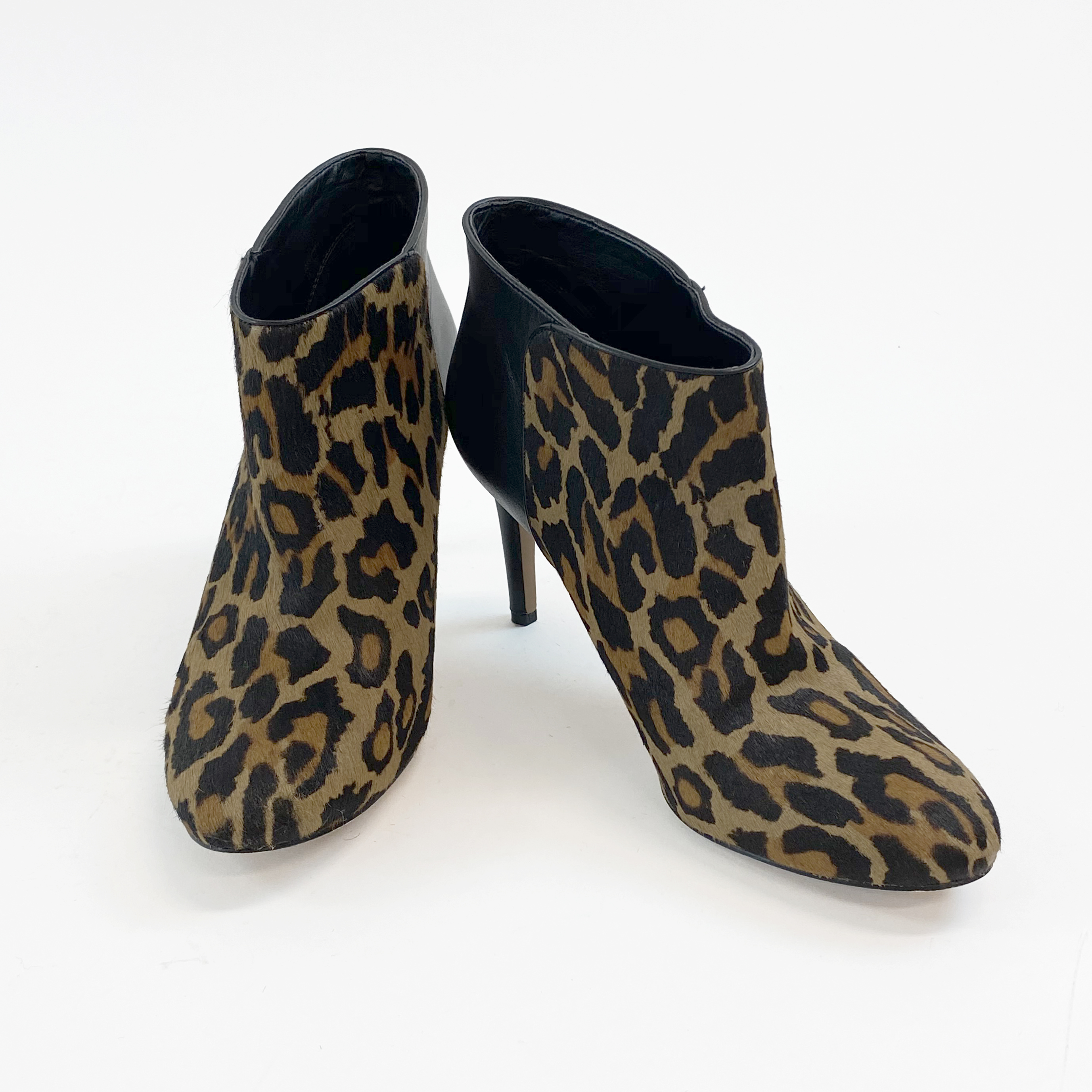 boots with leopard heel