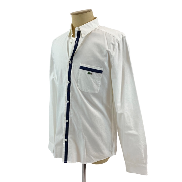 Lacoste Men's Cream/Navy Shirt