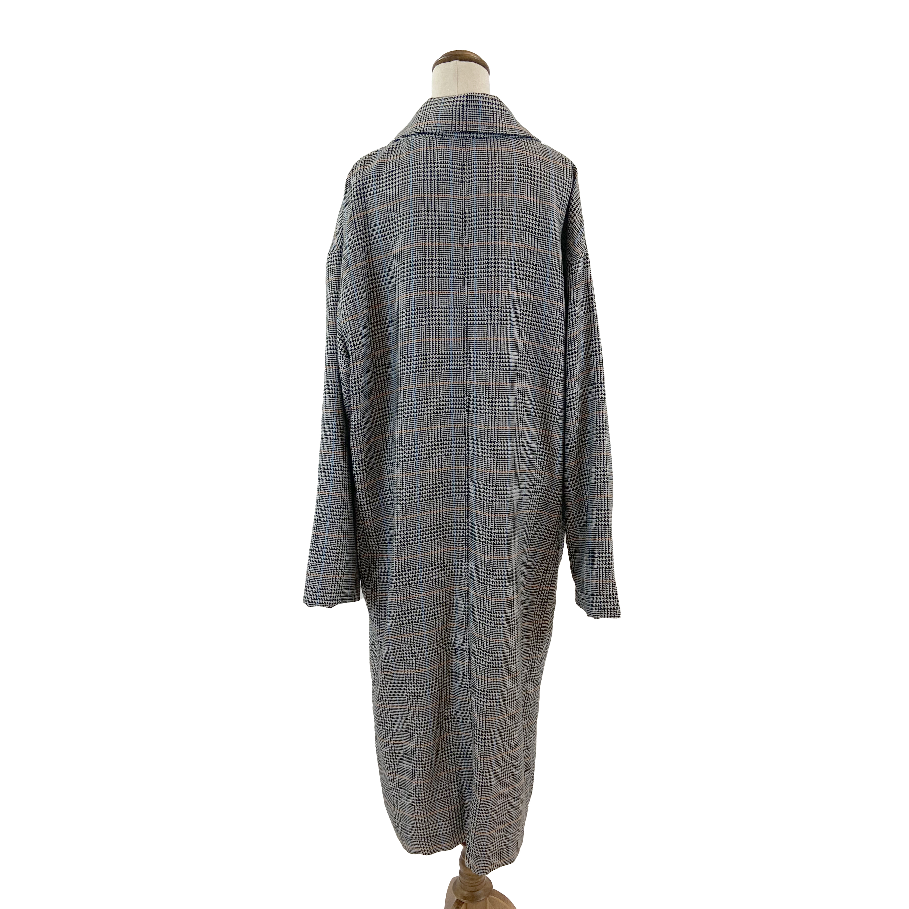 Collusion Houndstooth Grey/Black Coat