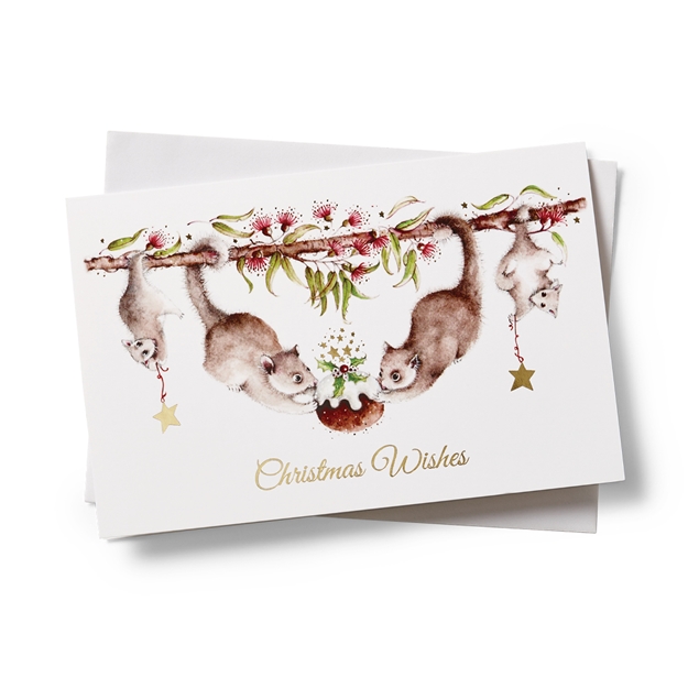 Possum family cards with envelopes 10 pack
