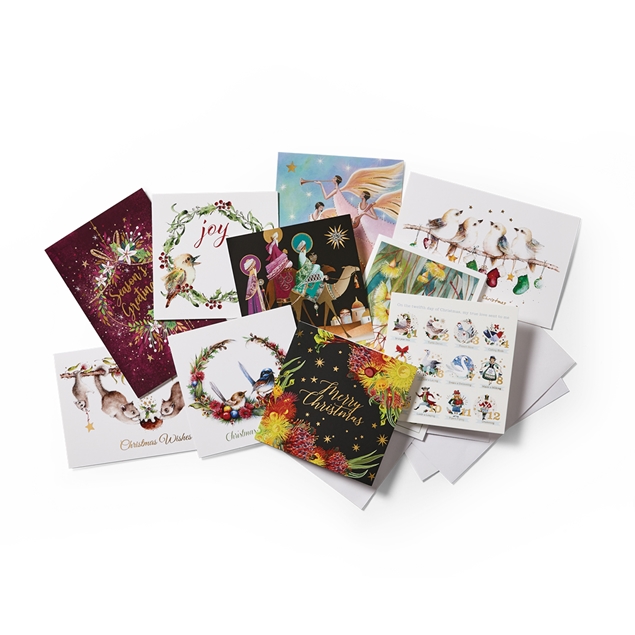 Assorted pack of cards with envelopes 20 pack