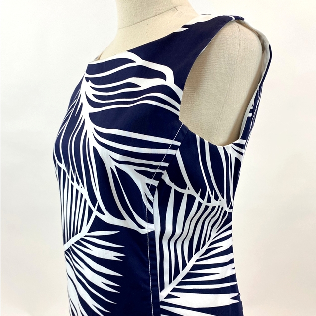 Perri Cutten Palm Print Dress