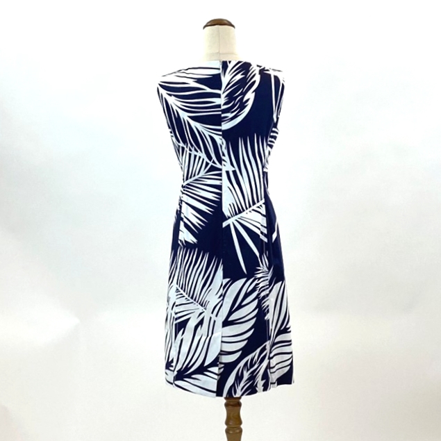 Perri Cutten Palm Print Dress