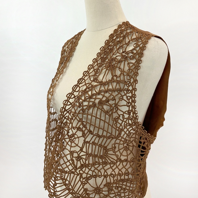Vertigo Crochet-Effect Vest