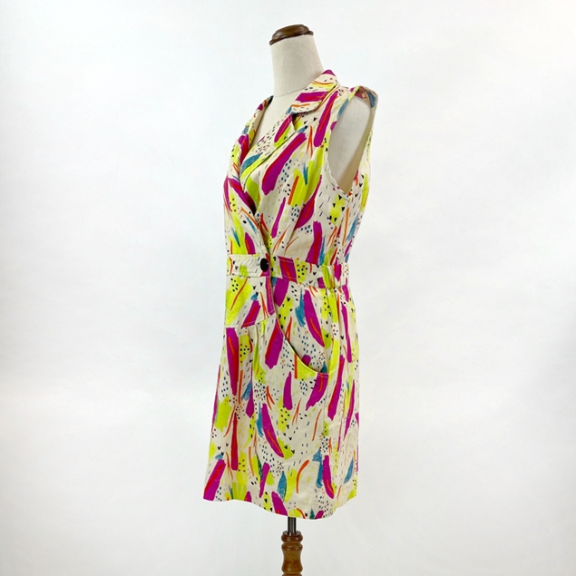 Gorman Sleeveless Linen Print Dress