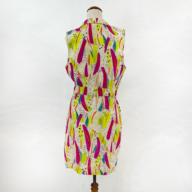 Gorman Sleeveless Linen Print Dress
