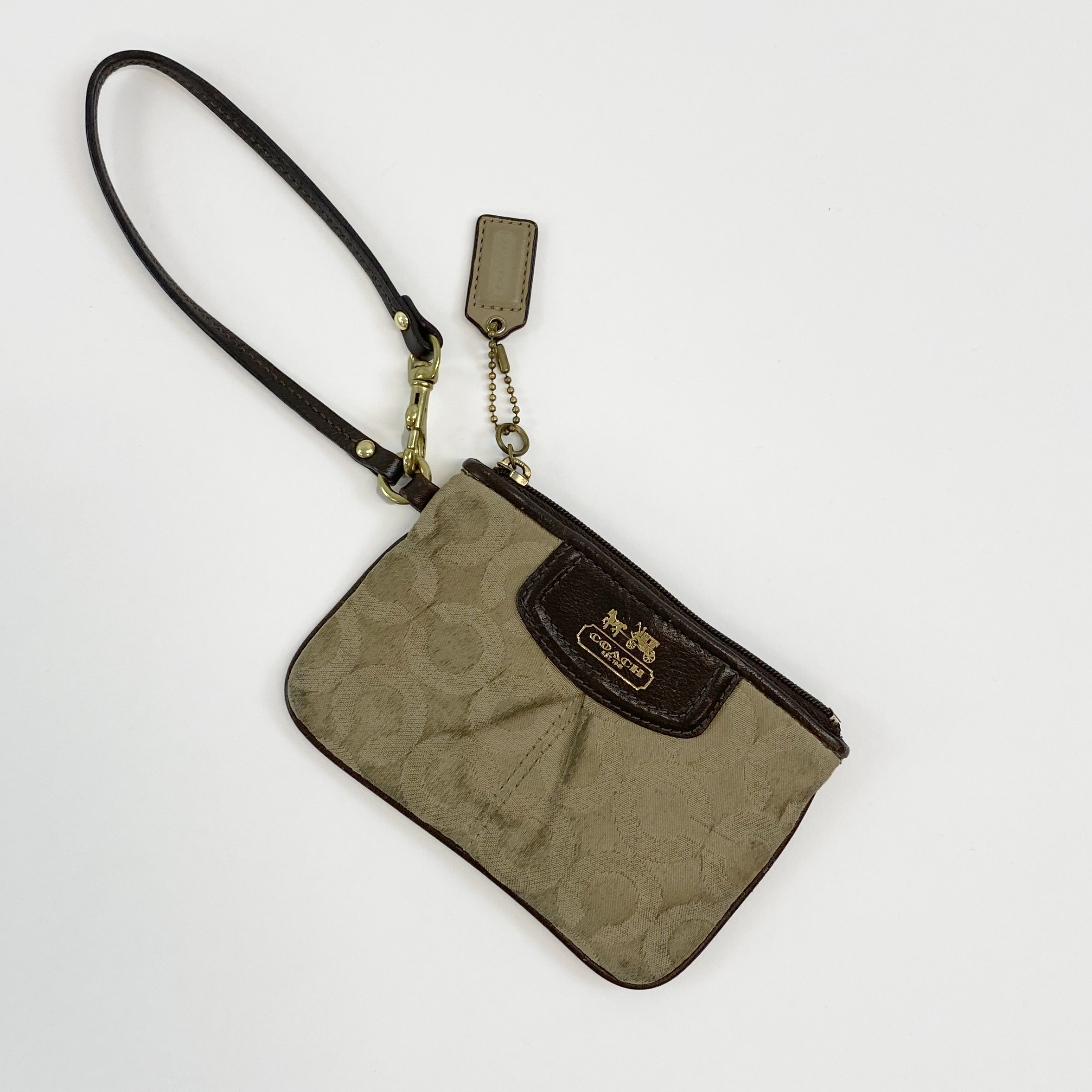 Coach Signature Tapestry Coin Purse
