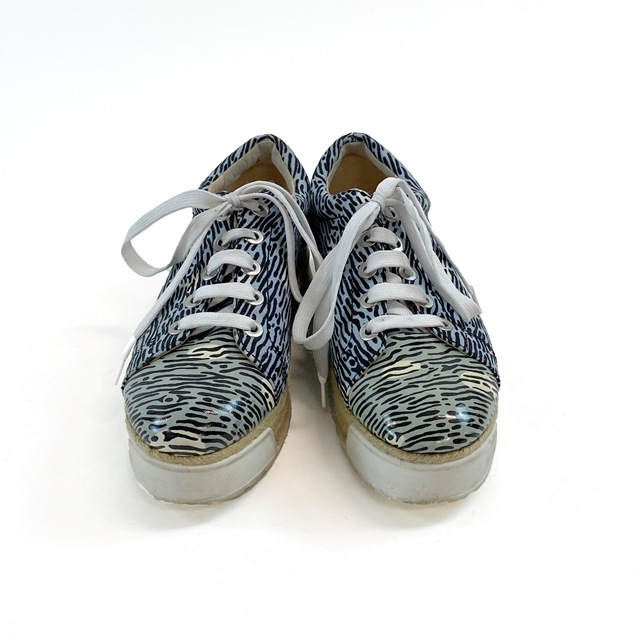 Kenzo Blue/Black Stripe Lace-up Sneaker