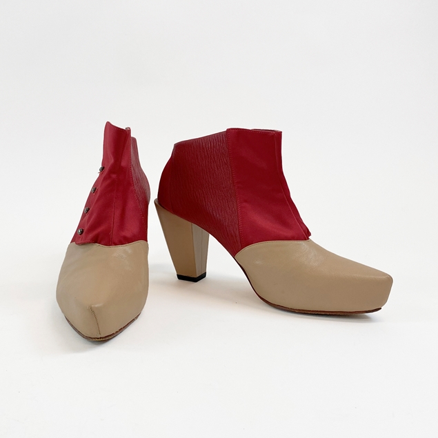 Preston Zly Red/Apricot Ankle Boots