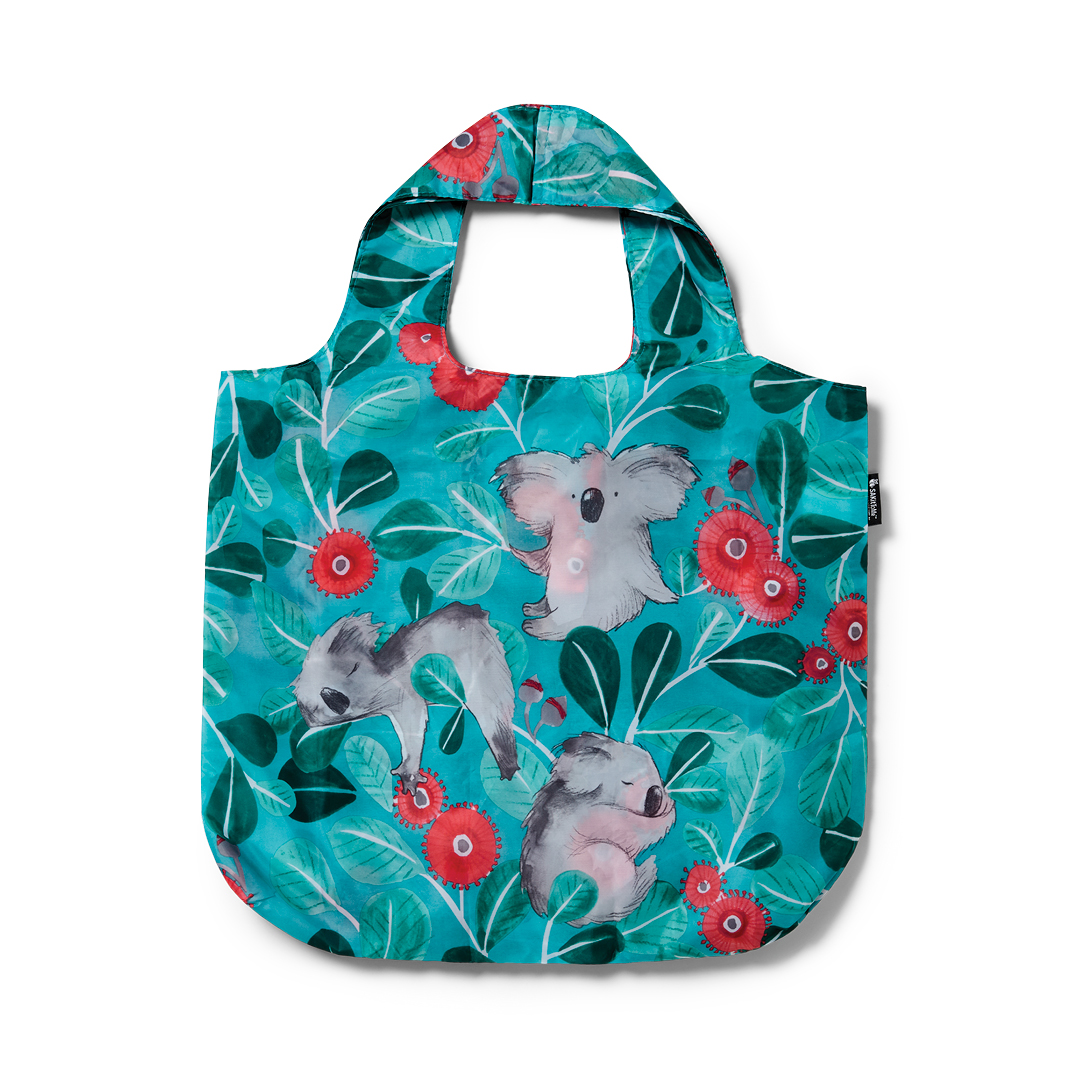 Foldable shopping bag - Cuddly koalas
