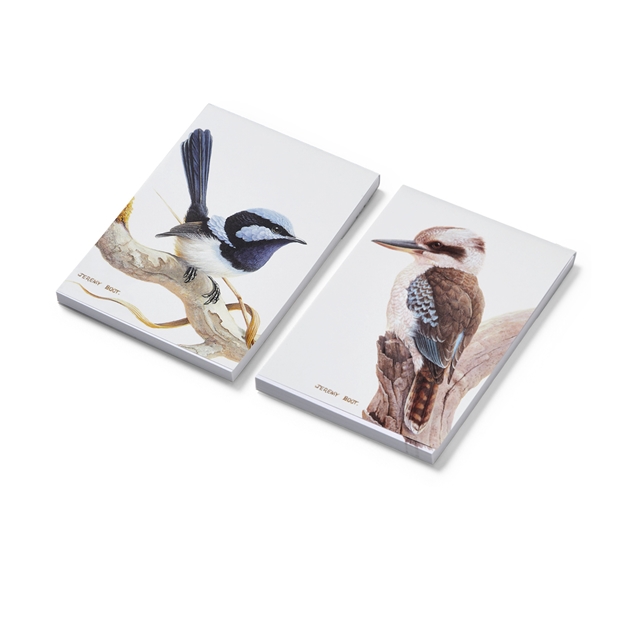 Mini pocket notepads - Blue Wren and Kookaburra