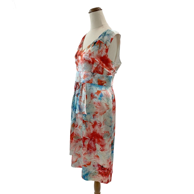 Perri Cutten Short-sleeved Silk Dress