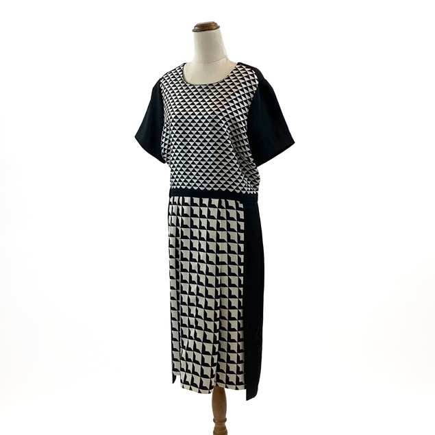 Malene Birger Bianta Geometric Print Dress