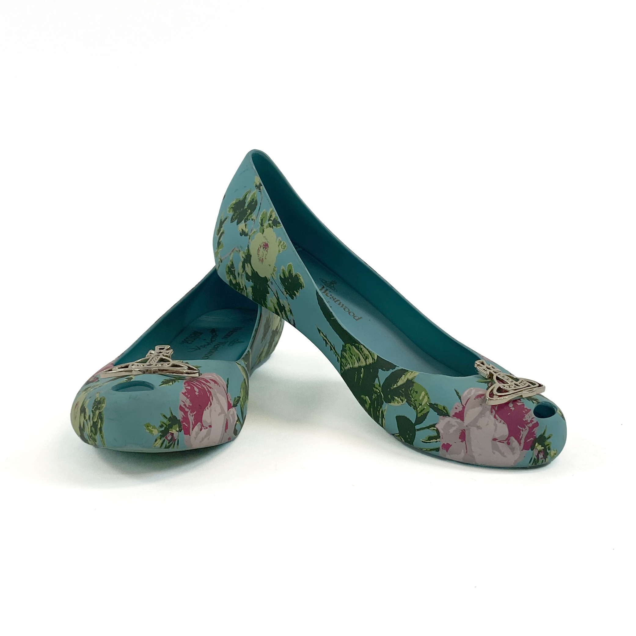 Vivienne Westwood Floral Rubber Ballet Flats