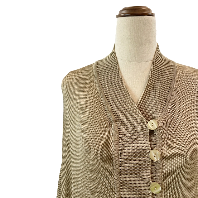 Dolce & Gabbana Gold Knitted Relaxed-fit Cardigan