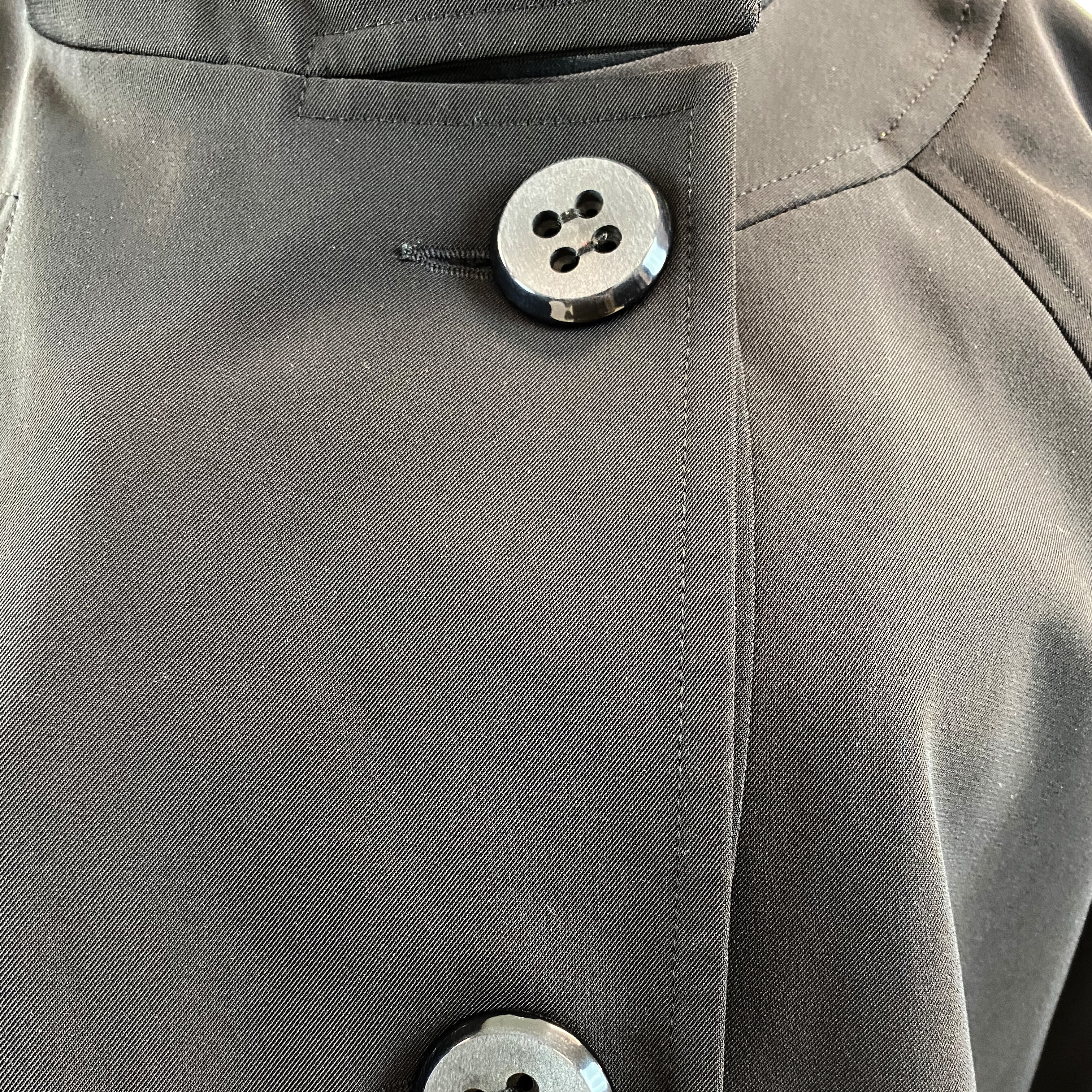 Vintage Feathers Black Button-Up Ladies' Jacket
