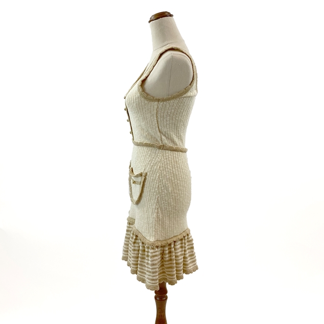 Alice McCall Cream/Gold Knit Dress