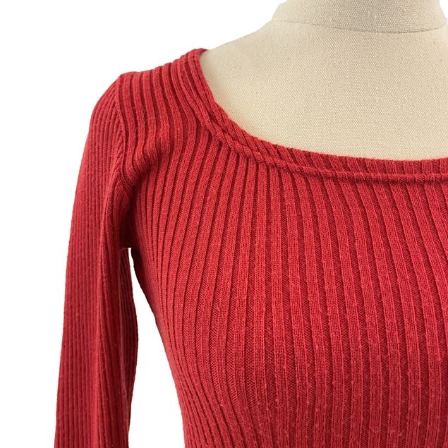 Dolce & Gabbana Red Knit Top