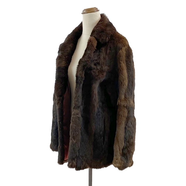 Vintage 60s Ladies' Chocolate Brown Fur Jacket