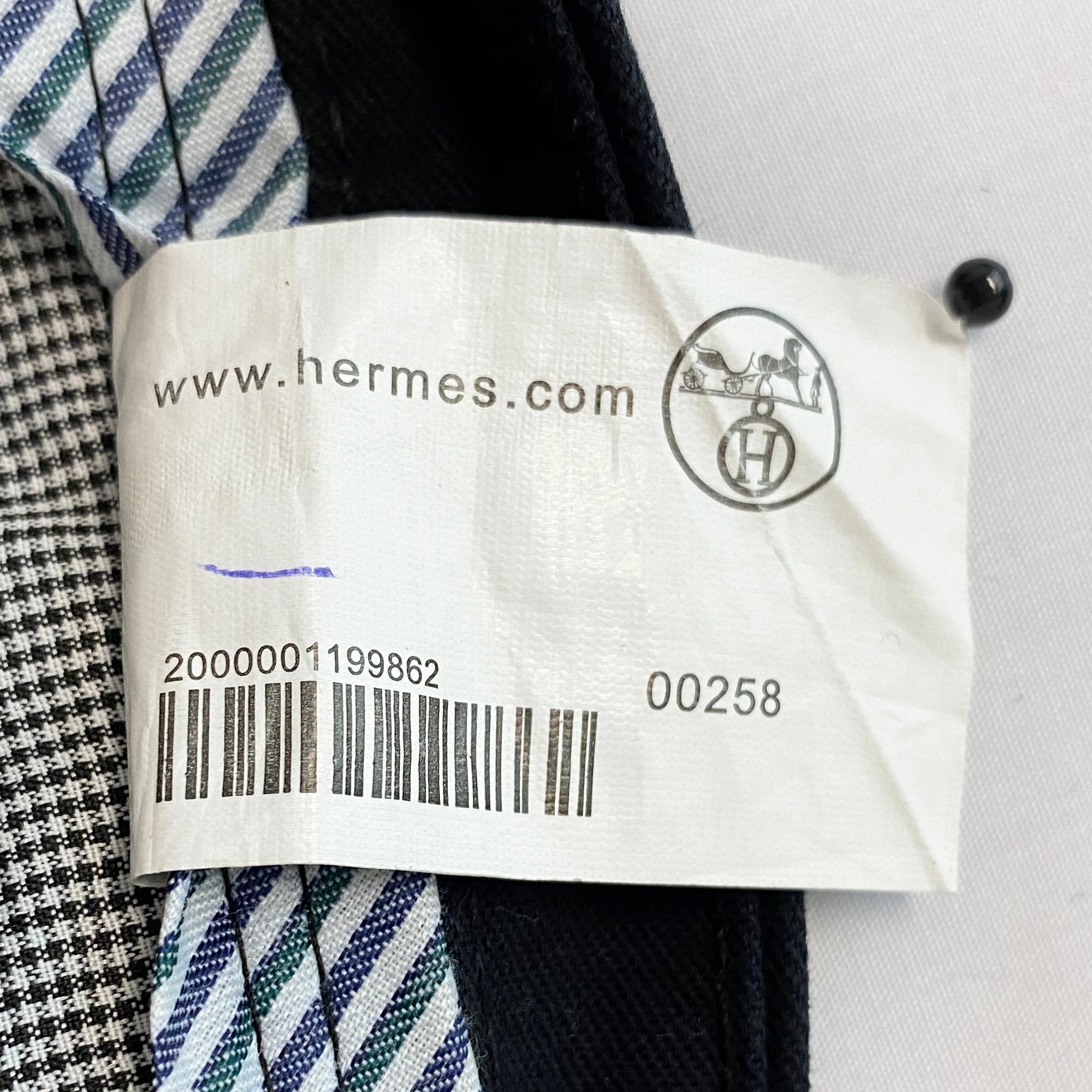 Hermes Paris Men's Black Trousers