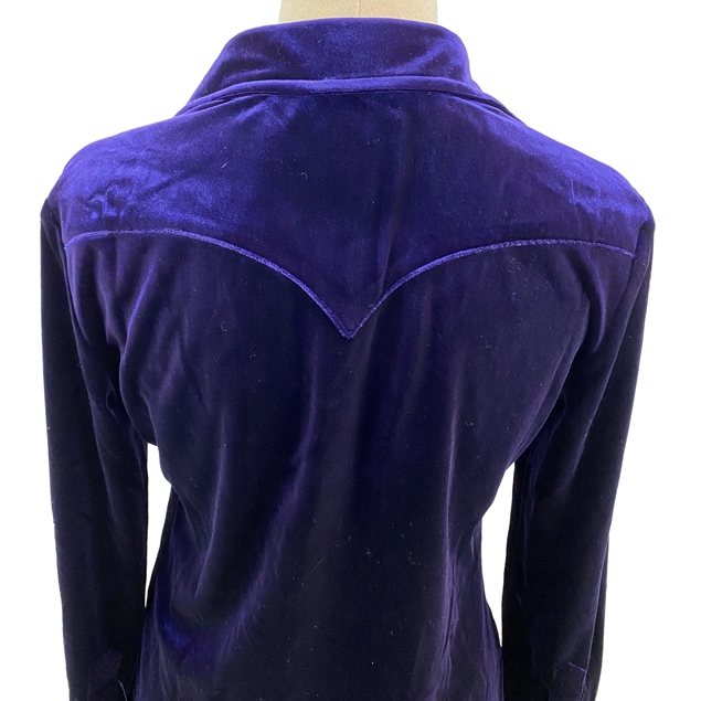Saint Laurent Purple Velvet Shirt
