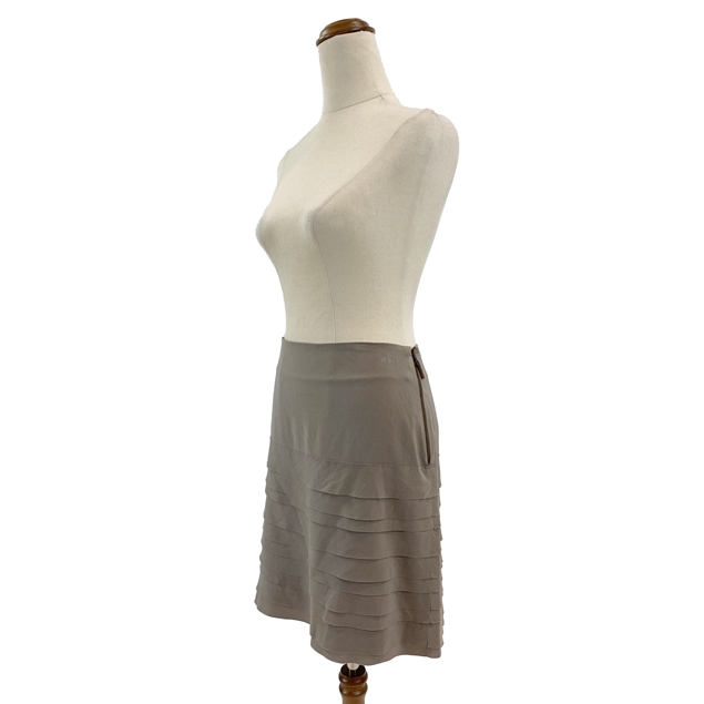 Brunello Cucinelli Tiered Silk Skirt