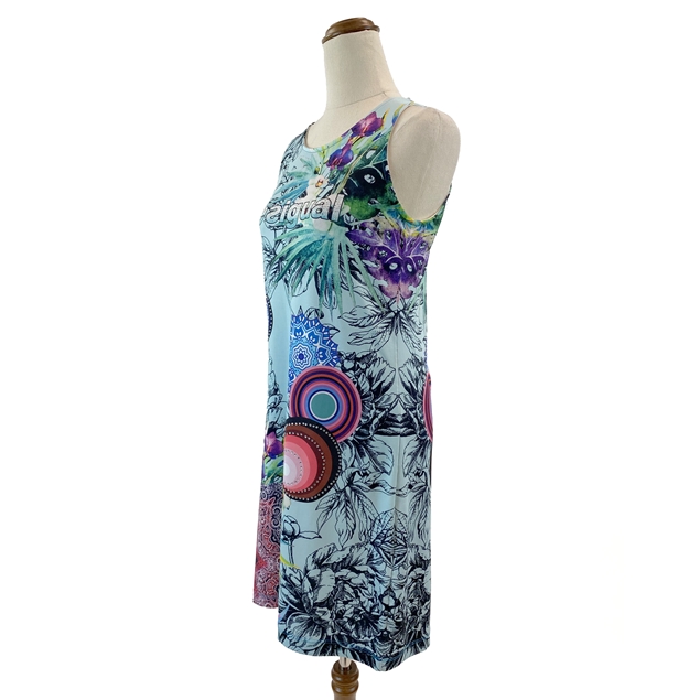 Desigual Vibrant Multicoloured Print Dress