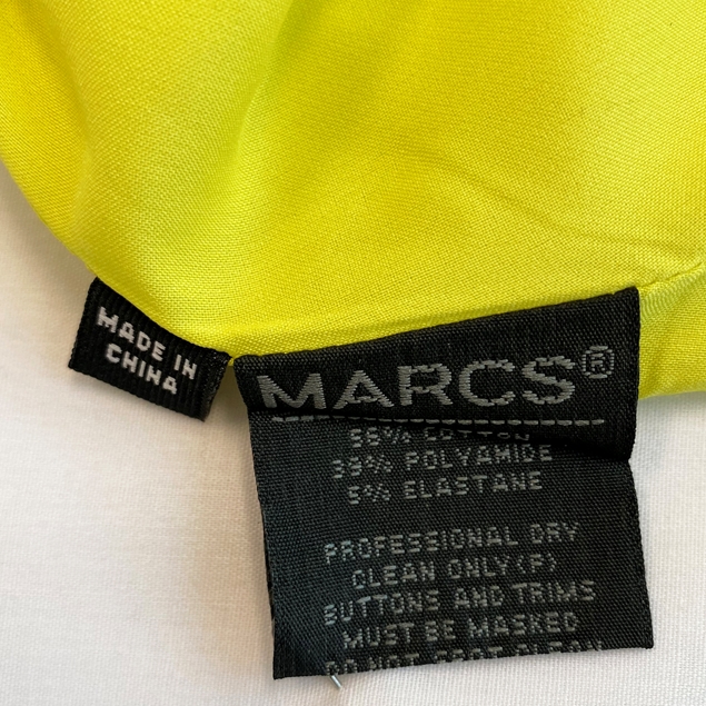 Marcs Acid Yellow Dress