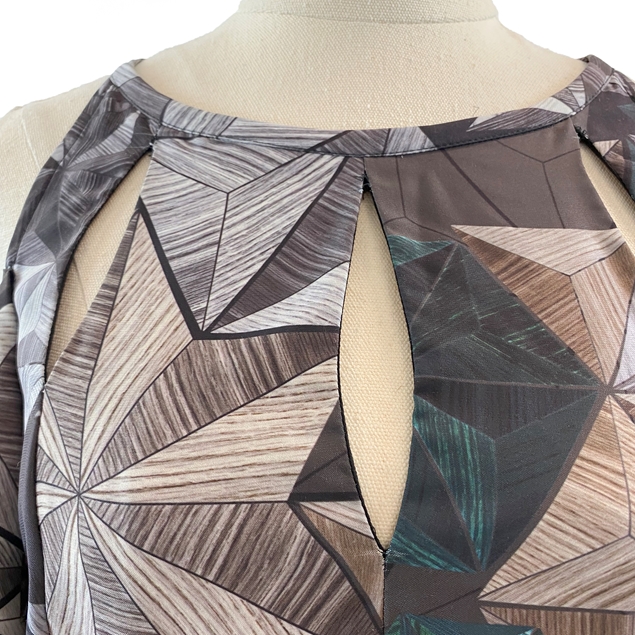 Wayne Cooper Geometric Print Dress