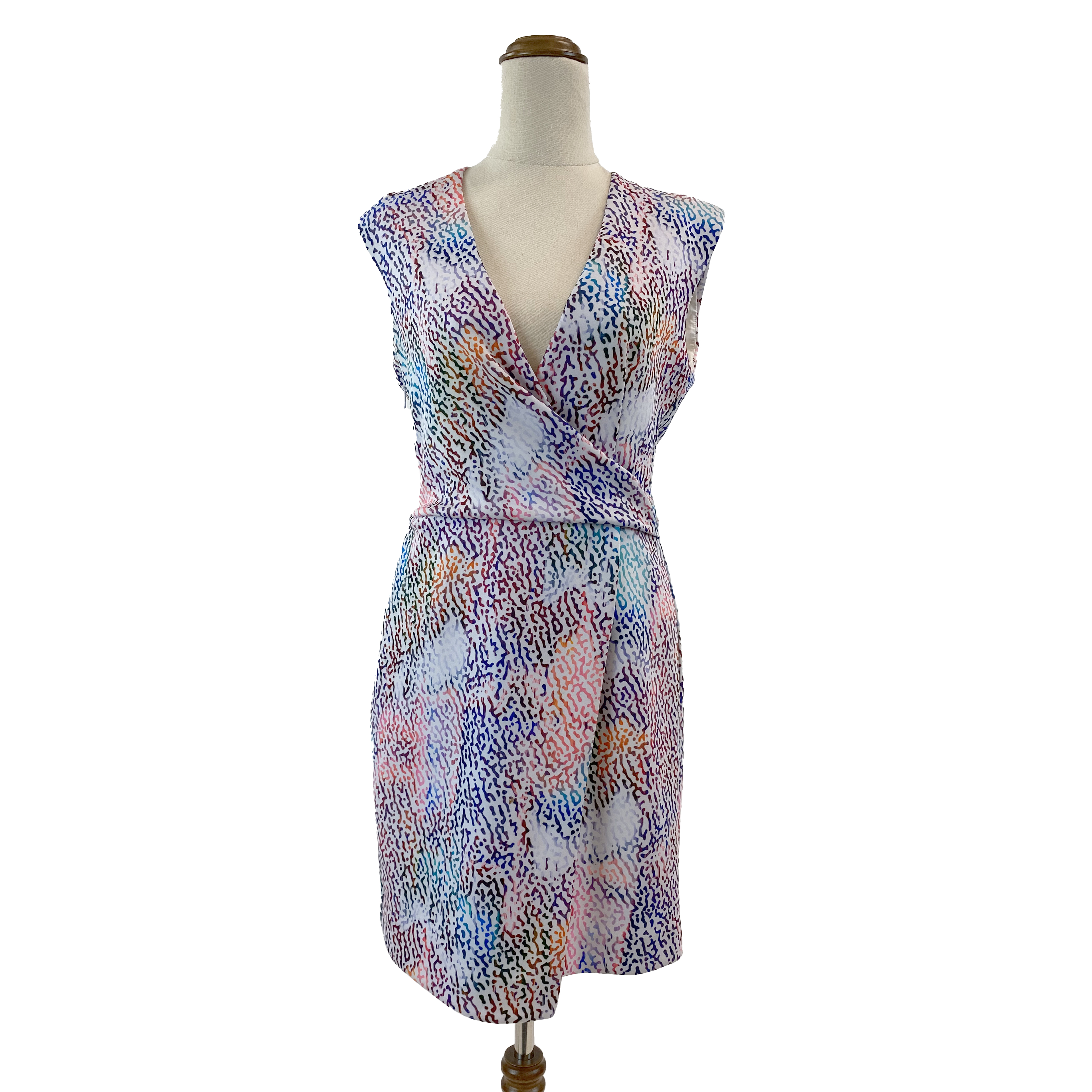 LIFEwithBIRD Colourful Cross-over Bust Dress