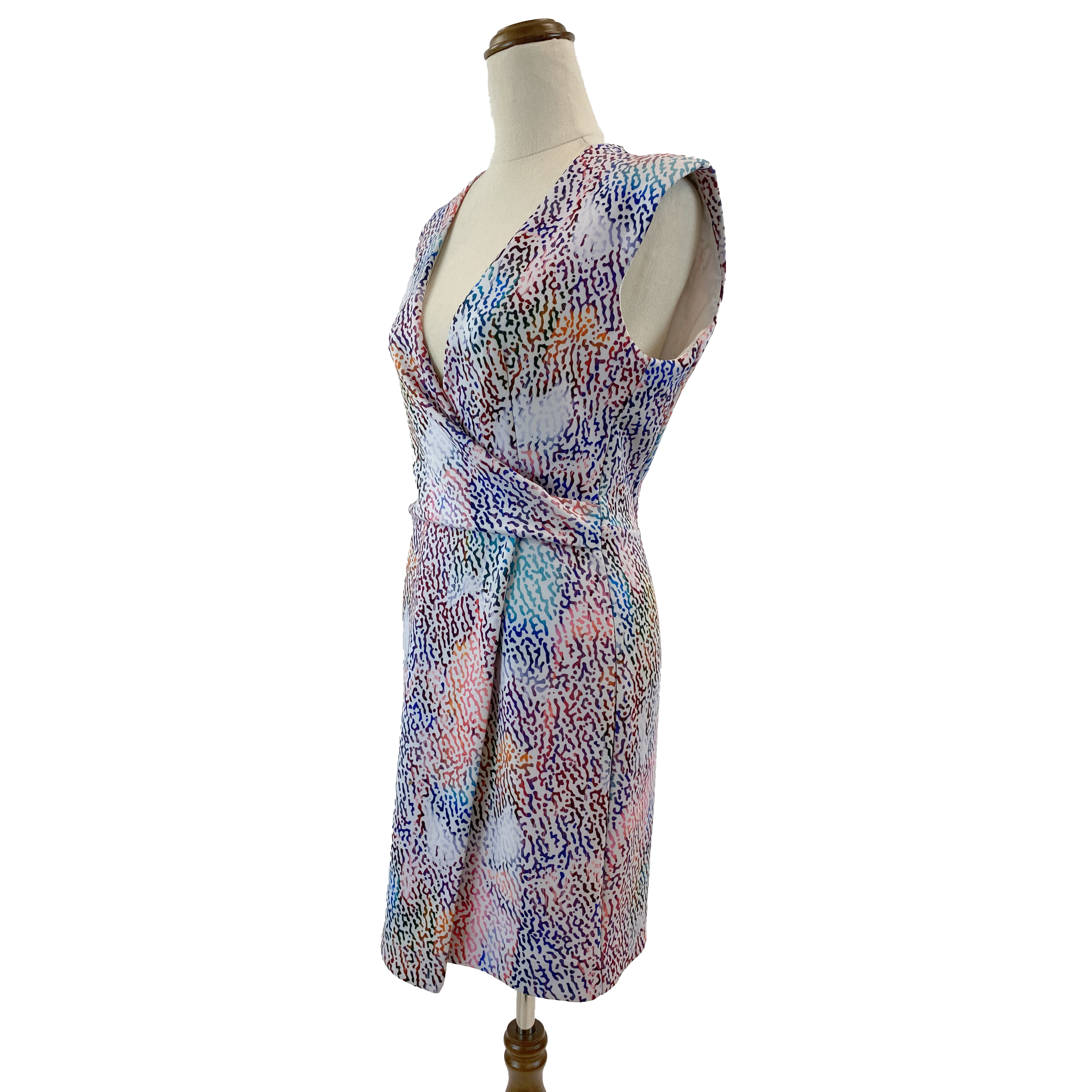 LIFEwithBIRD Colourful Cross-over Bust Dress