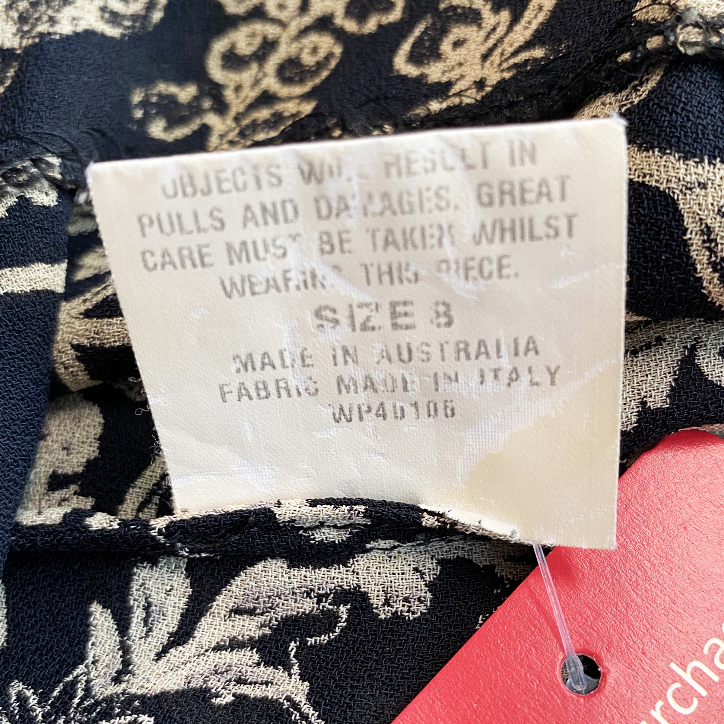 Scanlan & Theodore Sheer Vintage 90s Button-up Dress