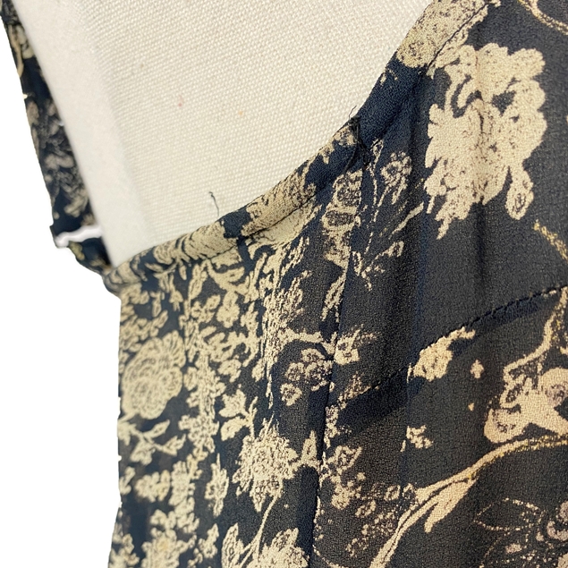 Scanlan & Theodore Sheer Vintage 90s Button-up Dress