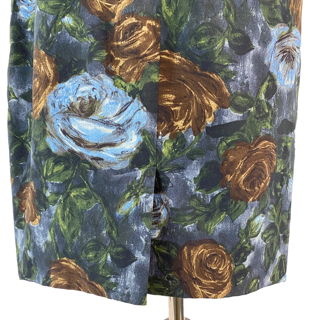 Dolce & Gabbana Silk Rose Print Skirt