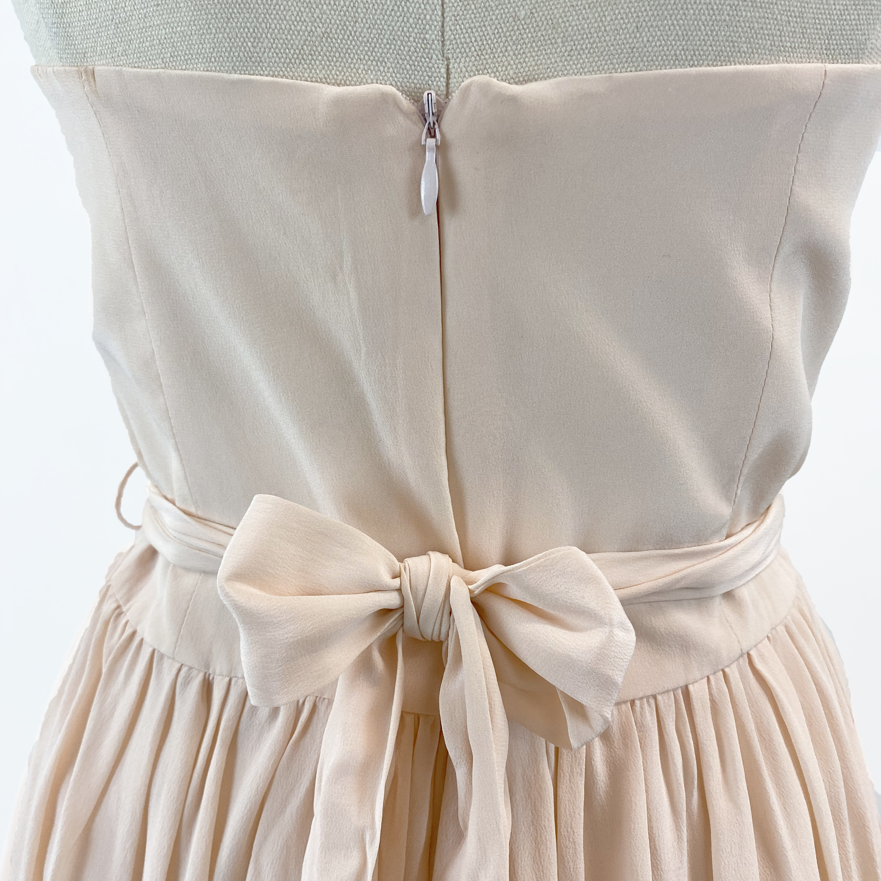 Zimmermann Silk Apricot Strapless Mini-dress
