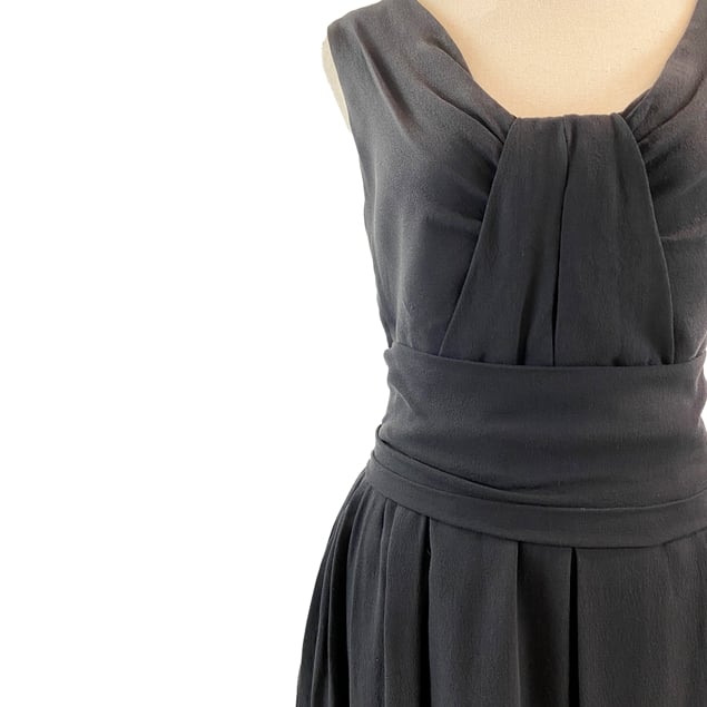 Saba Black Silk Dress