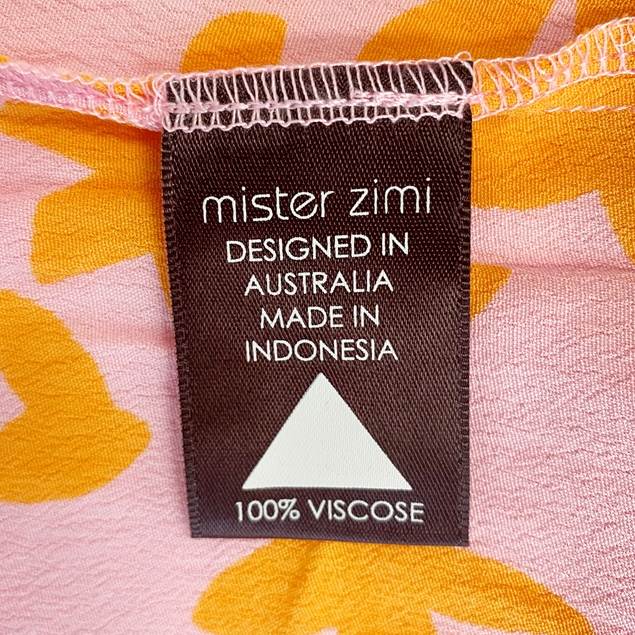 Mister Zimi Orange & Pink Print Shift Dress