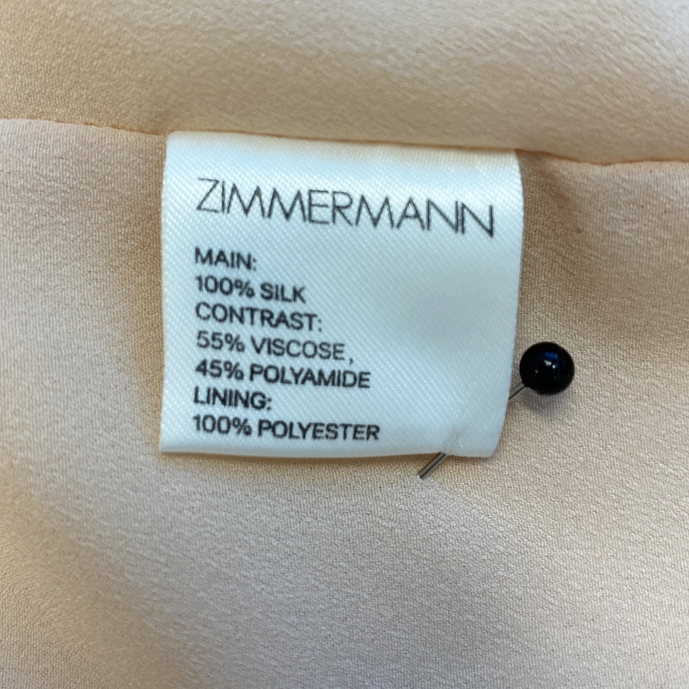 Zimmerman Peach Silk Dress 