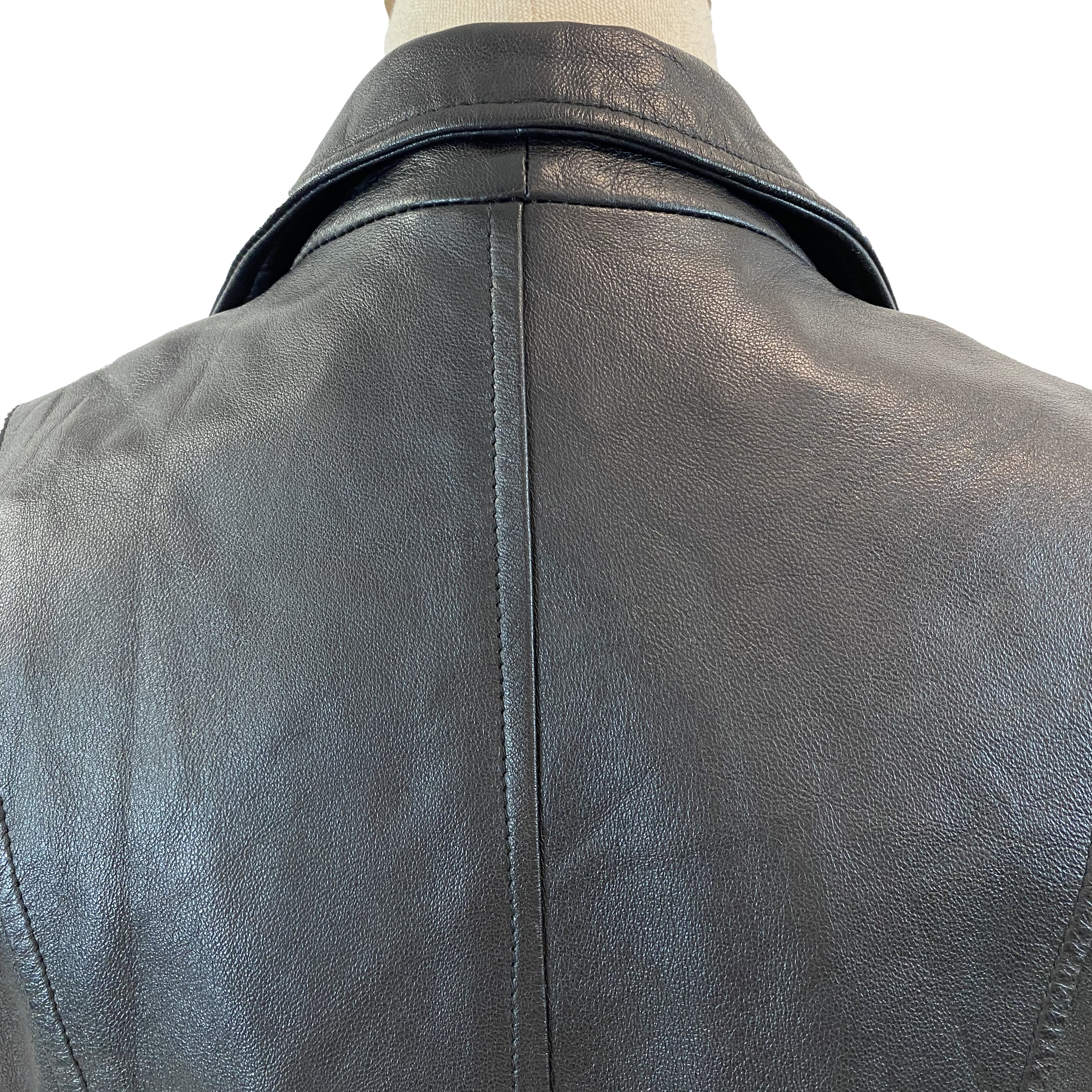 Giannini Vintage 90s Black Leather Jacket