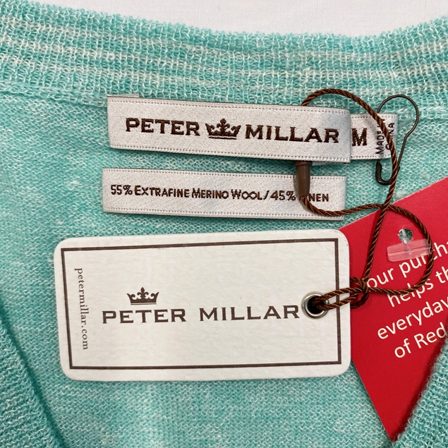 Peter Millar Merino Wool/Linen Green Sweater
