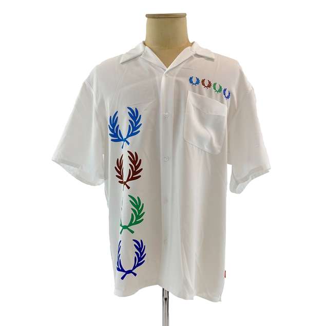 Beams White Aloha Short-Sleeved Shirt