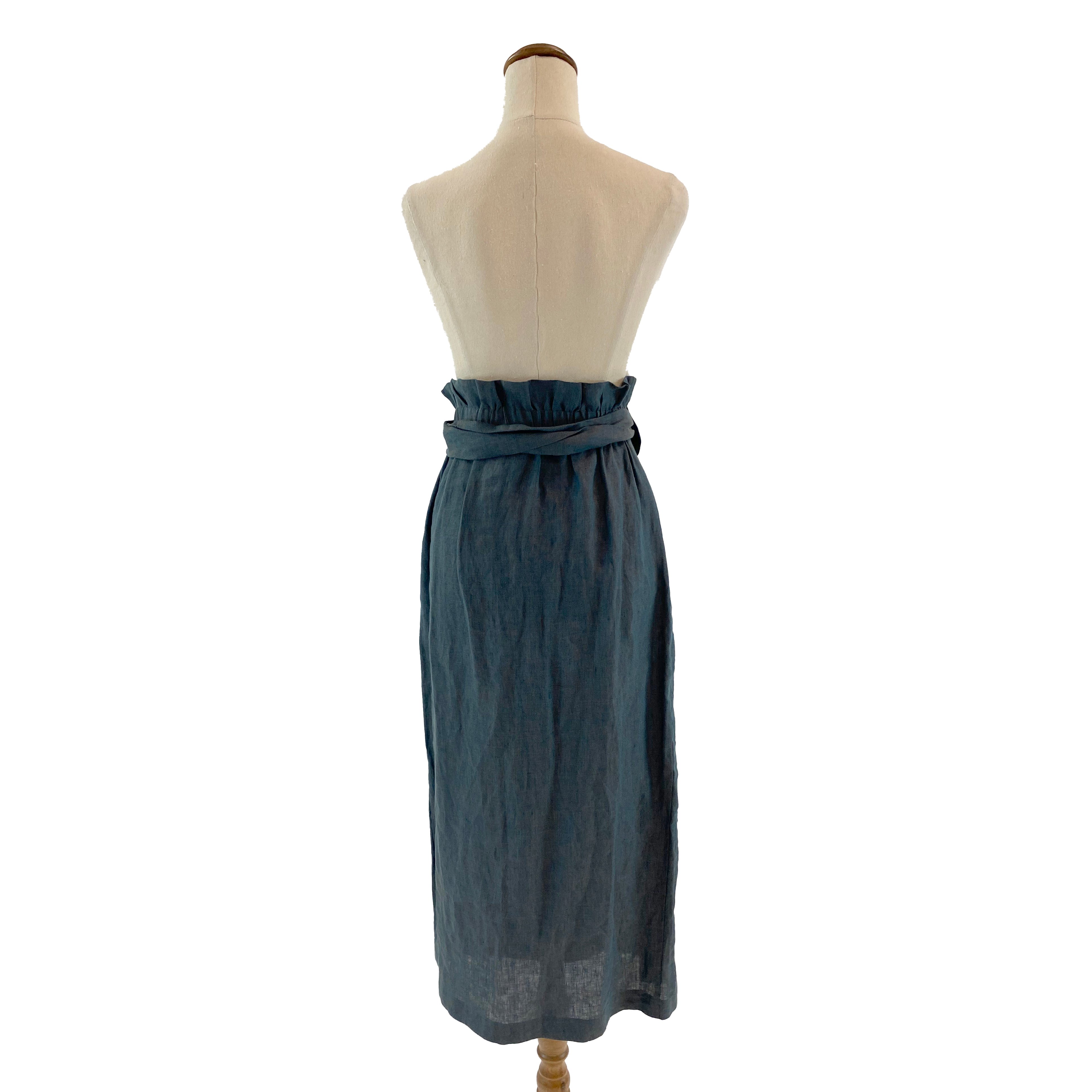 ALPHA60 High-Waisted Linen Skirt