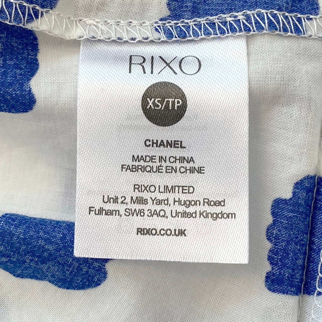 Rixo London White/Blue Tulip Spot Skirt & Blouse