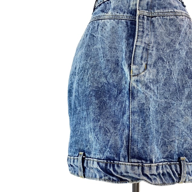 Vintage 80s Acid Wash Denim Skirt & Jacket