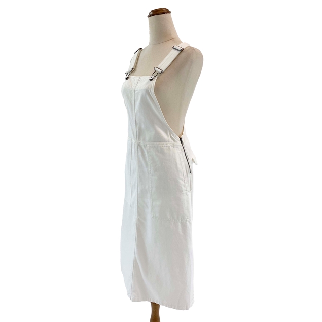 COUNTRY ROAD White Denim Overall Dress