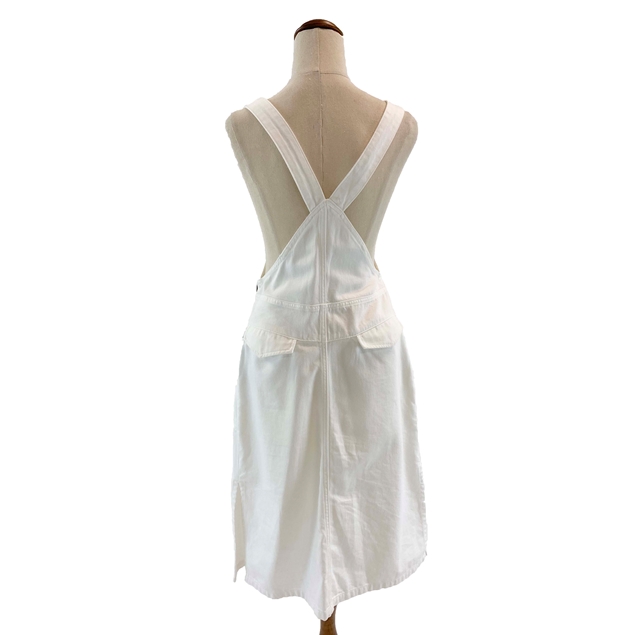 COUNTRY ROAD White Denim Overall Dress