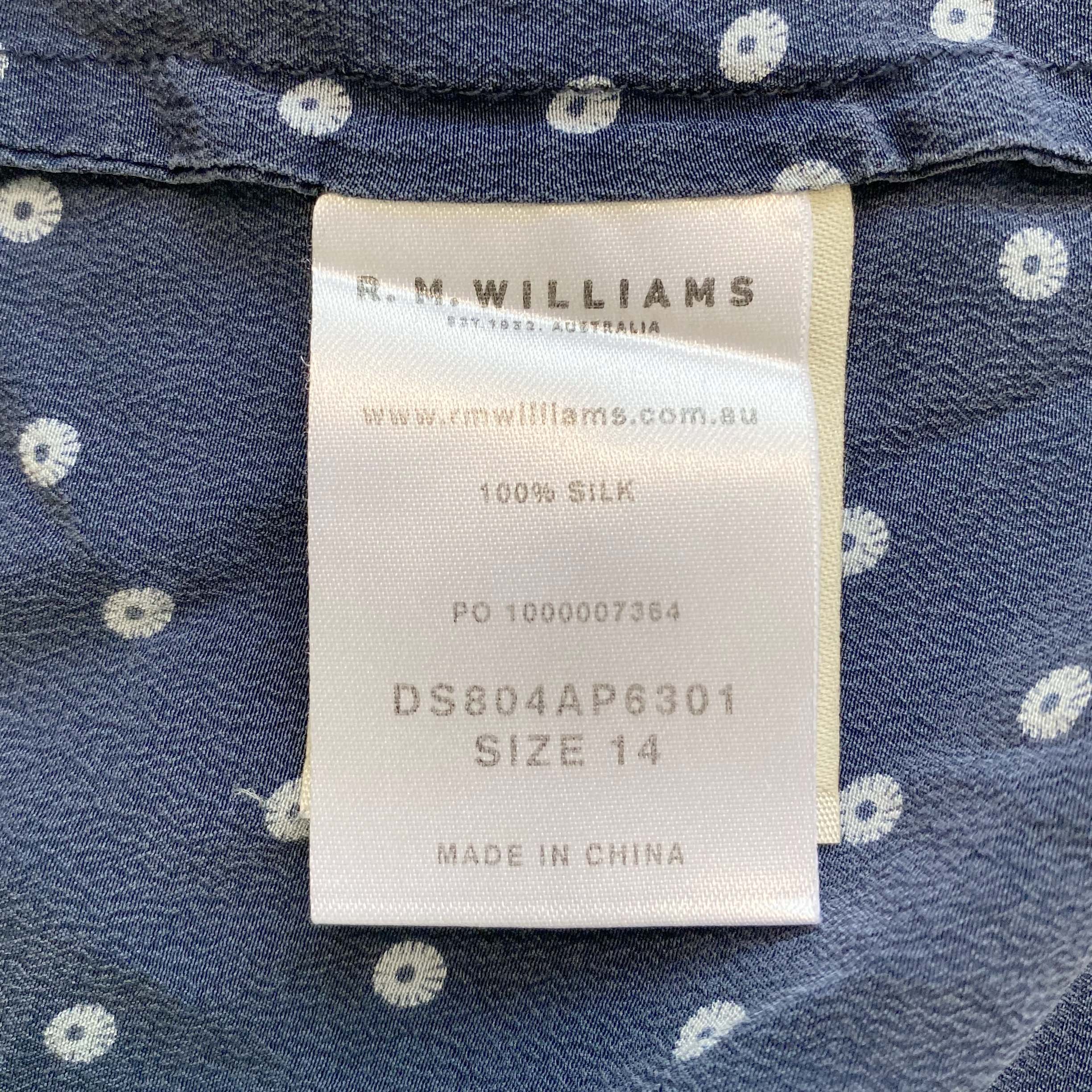 R.M WILLAMS Navy Blue Dress